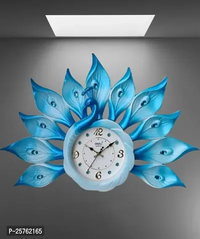 Designer Plastic Peacock Wall Clock-thumb0