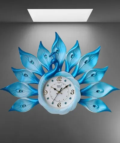 Designer Plastic Peacock Wall Clock