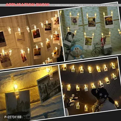 16 LED Photo Clip String Decoration Electric Lights For Outdoor, Indoor, Anniversary, Birthday Party, Diwali, Holi, Christmas Decoration, Valentine, Gifts Girlfriend Or Boyfriend 3 Meter-thumb5