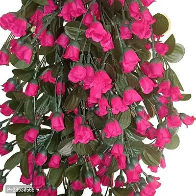 Living Room Artificial Plant Wall Decor, Pink Rose, Wedding Party Home Decor-thumb0