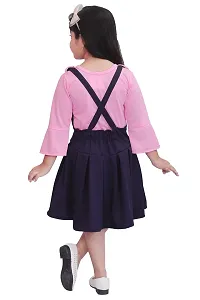 KIDDRESS Cotton Mini/Short Festive/Girls Dress (Pink BLU)-thumb3