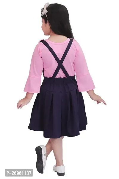 KIDDRESS Cotton Mini/Short Festive/Girls Dress (Pink BLU)-thumb4