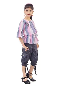 KIDDRESS Georgette Chiffon Cotton Blend Modern Stylus Girls Clothing Set-thumb1