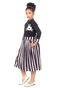 Girls Frocks  Dresses (Black White)-thumb2