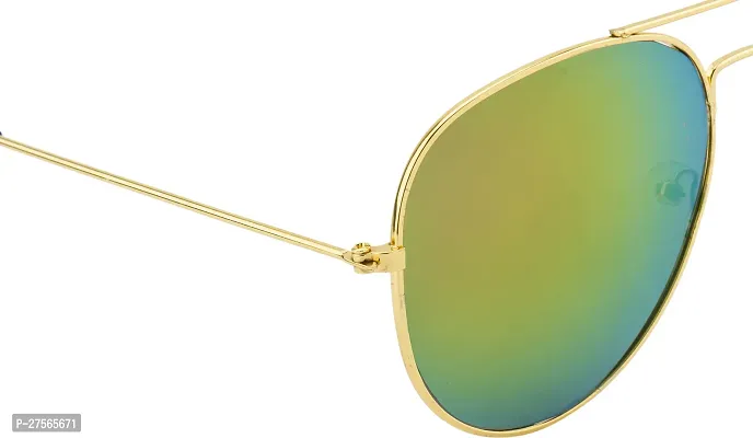 Fair-x Aviator Sunglasses For Men and Women Golden-thumb4