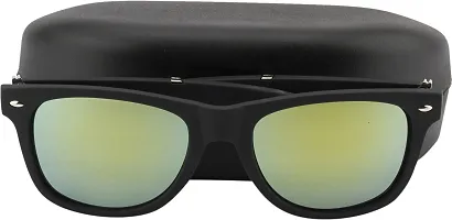 Fair-x Wayfarer Sunglasses For Men and Women Golden-thumb2