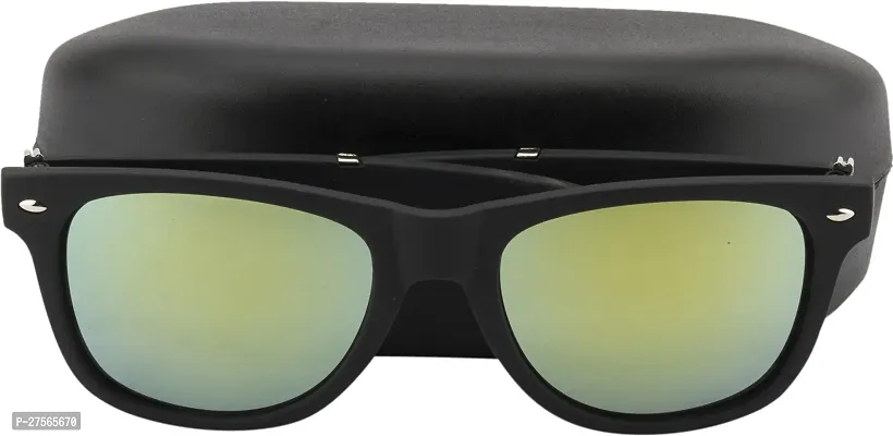 Fair-x Wayfarer Sunglasses For Men and Women Golden-thumb3