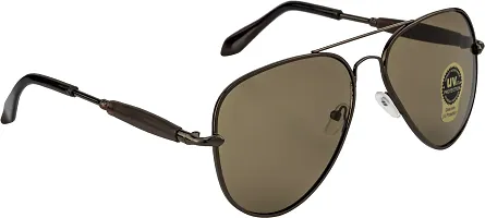 Fair-x Aviator Sunglasses For Men and Women Brown-thumb1