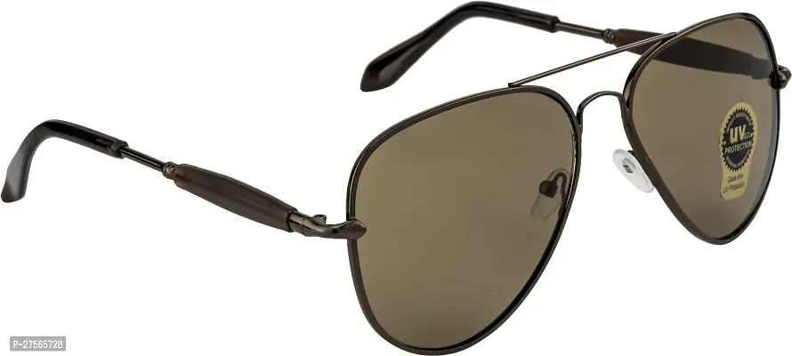 Fair-x Aviator Sunglasses For Men and Women Brown-thumb2