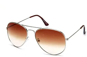 Fair-x Aviator Sunglasses For Men and Women Brown-thumb1