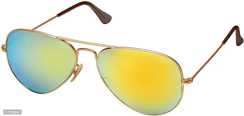 Fair-x Aviator Sunglasses For Men Golden-thumb2