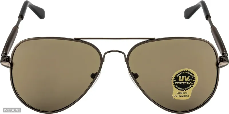 Fair-x Aviator Sunglasses For Men and Women Brown-thumb0