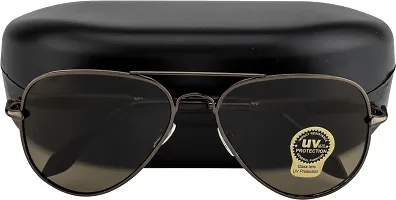 Fair-x Aviator Sunglasses For Men and Women Brown-thumb2