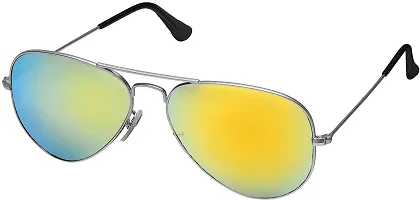 Fair-x Aviator Sunglasses For Men Golden-thumb1