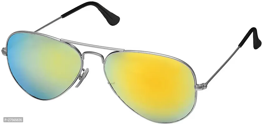 Fair-x Aviator Sunglasses For Men Golden-thumb2