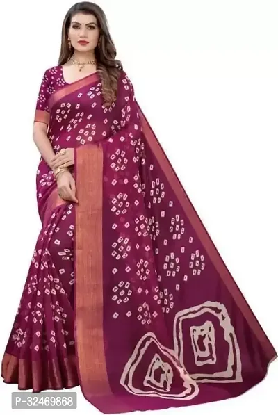 Elegant Multicoloured Polycotton Printed Saree Without Blouse Piece For Women-thumb0