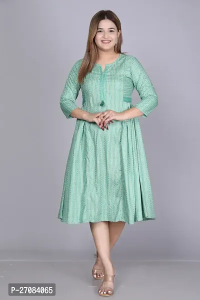 Stylish Women Rayon Casual Kurta-thumb2