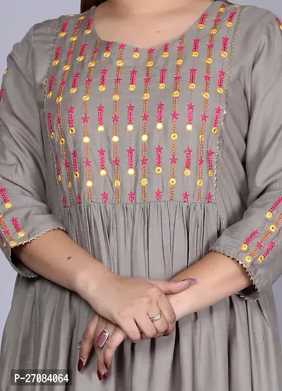 Stylish Women Rayon Casual Kurta-thumb5