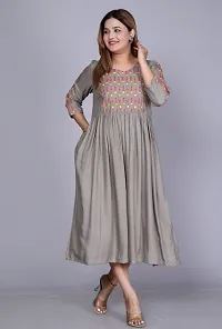 Stylish Women Rayon Casual Kurta-thumb1