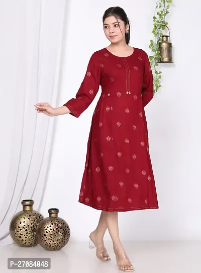 Stylish Women Rayon Casual Kurta-thumb2