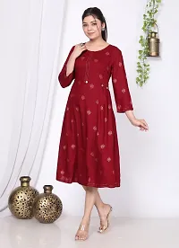 Stylish Women Rayon Casual Kurta-thumb2