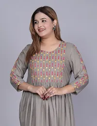 Stylish Women Rayon Casual Kurta-thumb3