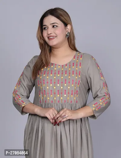 Stylish Women Rayon Casual Kurta-thumb4