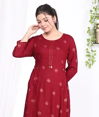 Stylish Women Rayon Casual Kurta-thumb3