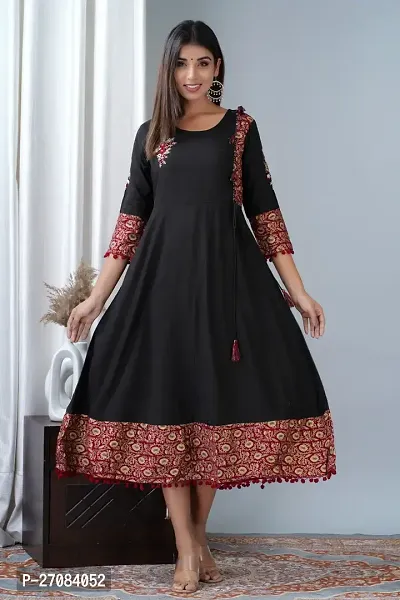 Stylish Women Rayon Casual Kurta-thumb3