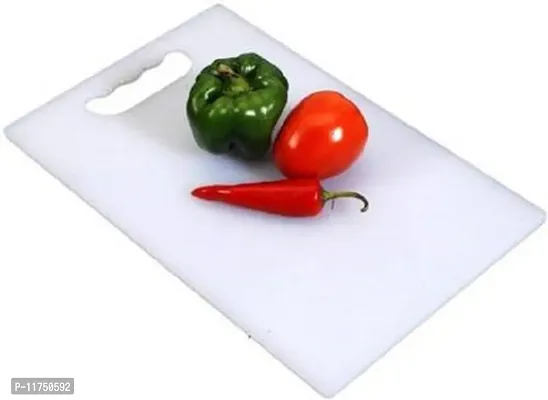 White Vegetable Cutting Board Plastic Cutting Board (Pack of 1)