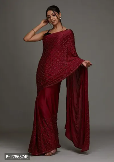 Fancy Jacquard Saree-thumb0