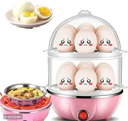 Egg Boiler With Automatic Off And Double Layer Electric Egg Maker For Boiling, Cooking And Frying The Eggs-thumb0