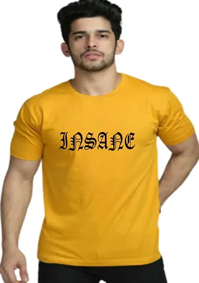 Insane Sharp Pure Half Sleave t Shirt Round Neck Stylish tees and Color