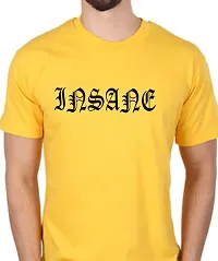 Insane Sharp Pure Cotton Half Sleave t Shirt Round Neck White Stylish tees and Black Maroon Yellow Color-thumb2