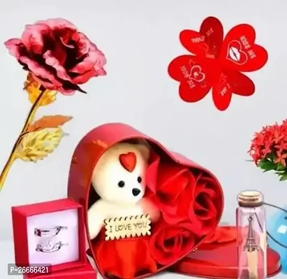 All For Sale Message Pills, Soft Toy, Artificial Flower, Jewellery Gift Set