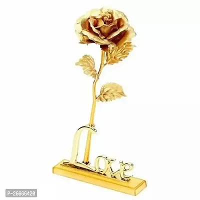 All For Sale 24K Gold Foil Rose Plated Forever Flower With Base-thumb0