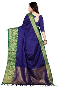 Beautiful Cotton Silk Jacquard Saree with Blouse piece-thumb1