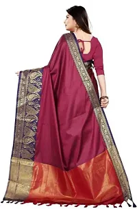 Beautiful Cotton Silk Jacquard Saree with Blouse piece-thumb1