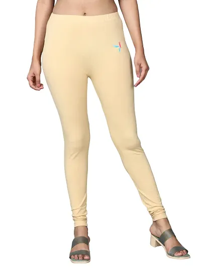 Sheeba Solid Churidar Length Western Wear Legging For Women