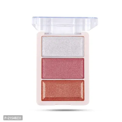 ELPIS GOLD Highly Blendable  Long lasting Shimmer Blusher  Highlighter Pallete for Face Makeup-thumb0