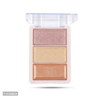 ELPIS GOLD Highly Blendable  Long lasting Shimmer Blusher  Highlighter Pallete for Face Makeup