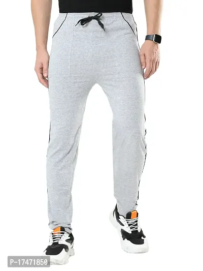 SURYA MAX  Men's Cotton Track Pants | Zipper Track Pants-thumb0