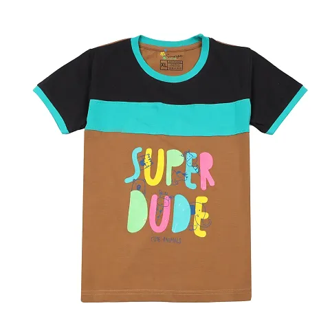 Stylish Cotton Printed T-Shirt For Boys