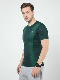 SURYA MAX Men's Polyester Round Neck Half Sleeve Dry Fit Sports Gym Tshirt-thumb3