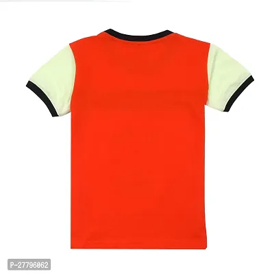 Stylish Multicoloured Cotton Printed Tshirt For Boys-thumb2