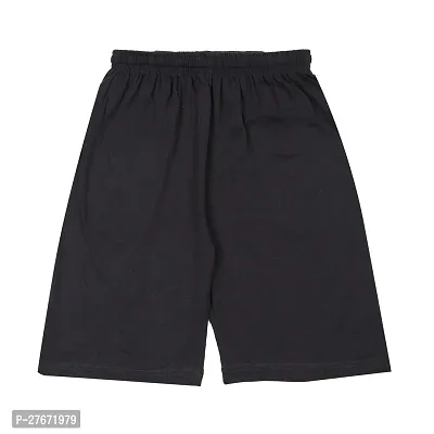 Stylish Navy Blue Cotton Printed Shorts For Boys-thumb2