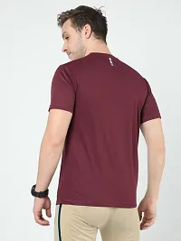 SURYA MAX Men's Polyester Round Neck Half Sleeve Dry Fit Sports Gym Tshirt-thumb3