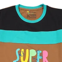 Stylish Multicoloured Cotton Printed Tshirt For Boys-thumb2