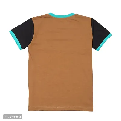 Stylish Multicoloured Cotton Printed Tshirt For Boys-thumb2