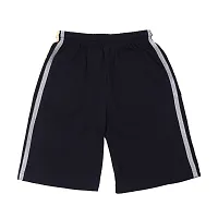 Stylish Black Cotton Printed Shorts For Boys-thumb1